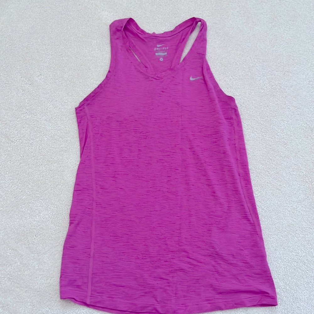 Nike Dri-fit workout tank, color magenta, size M.